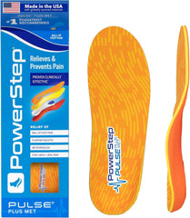 PowerStep Pulse Plus insoles provide full-length coverage for all-day comfort.