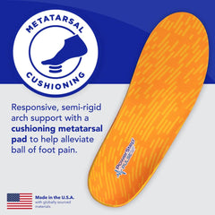 PowerStep Pulse Plus insoles odor-control top keeps feet cooler and fresher.