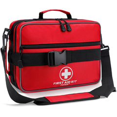 Poygik Premium First Aid Kit backpack open for quick, organized access