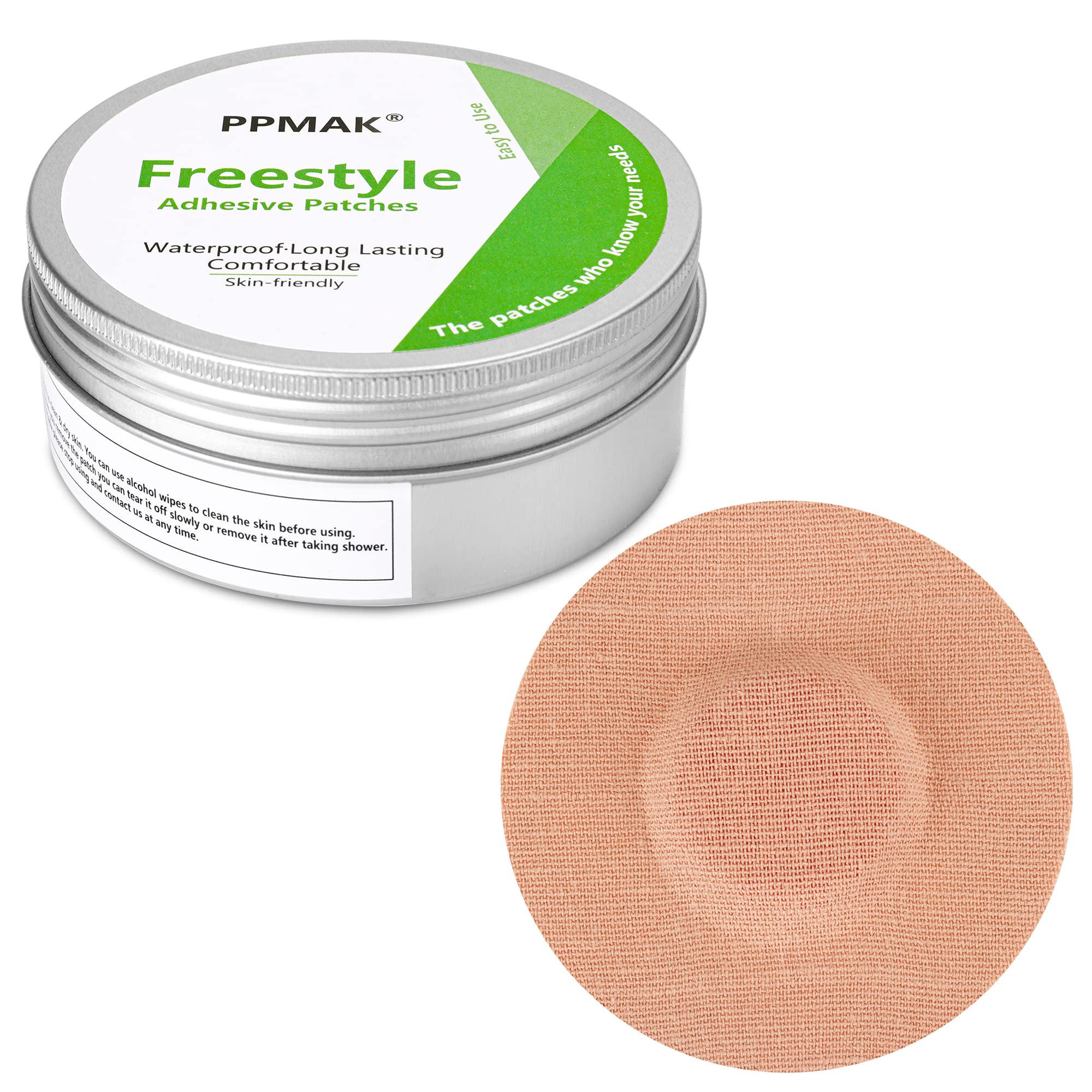 PPMAK Libre sensor cover tan for secure, long-lasting CGM wear