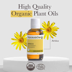 Pranarom Arnica Oil dropper for precise, mess-free application
