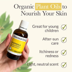 Pranarom calendula oil in hair care routine nourishes scalp and hair