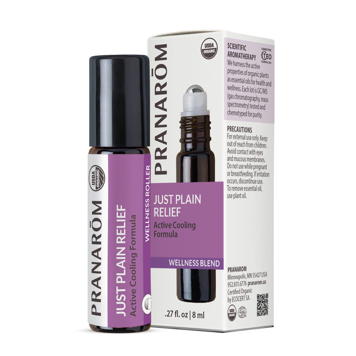 Pranarom Just Plain Relief bottle for diffuser use and calming ambience