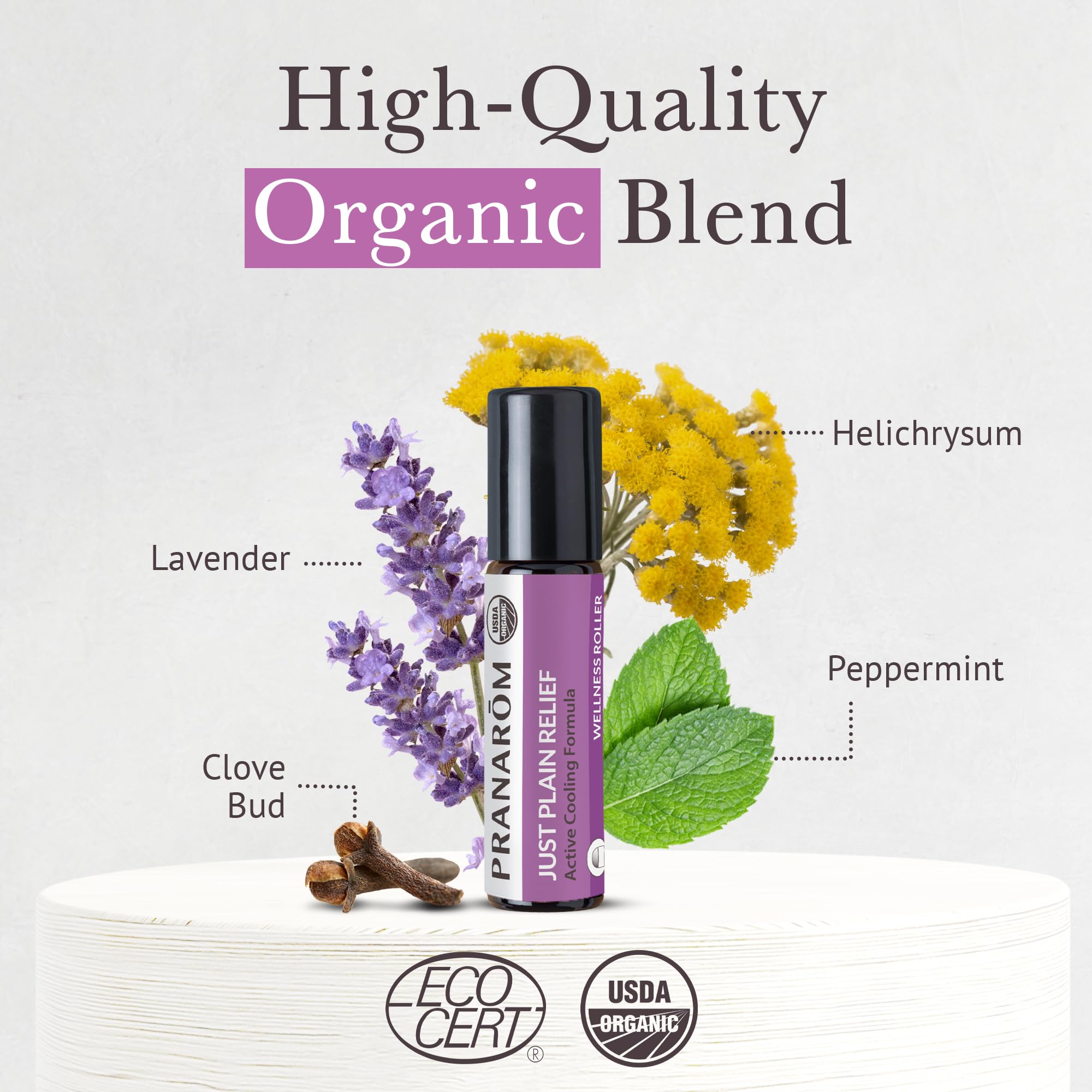 Pranarom Just Plain Relief on-the-go drops warmed for quick breaths