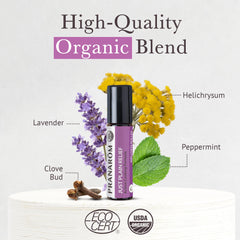 Pranarom Just Plain Relief on-the-go drops warmed for quick breaths