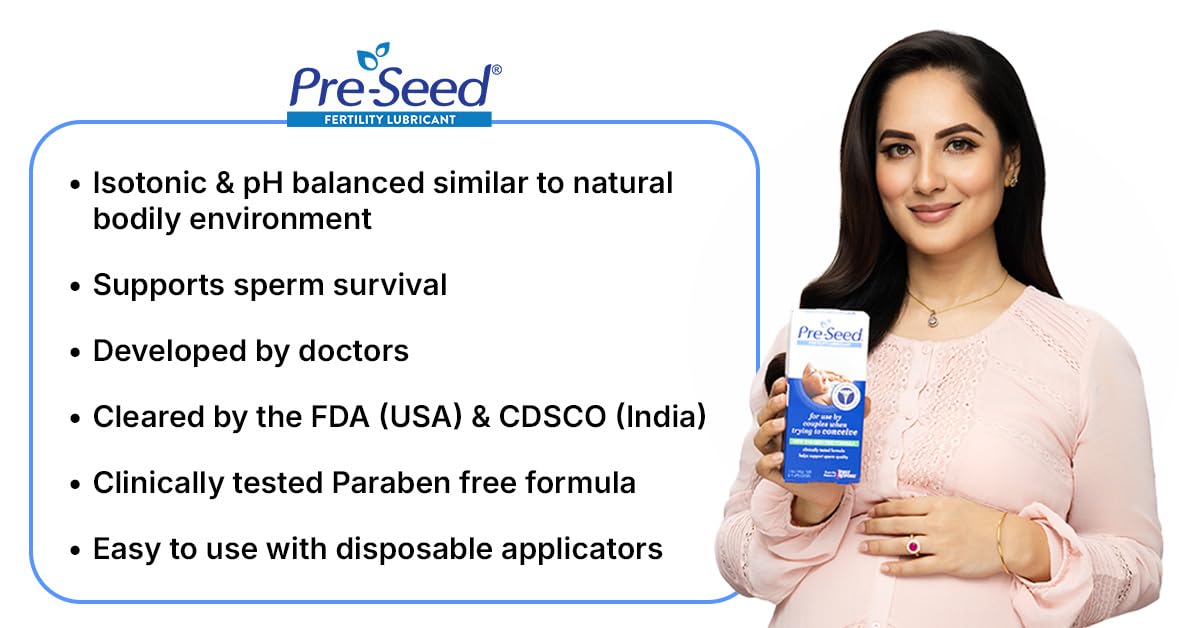 Arabinogalactan ingredient in Pre-Seed supports skin comfort during use.