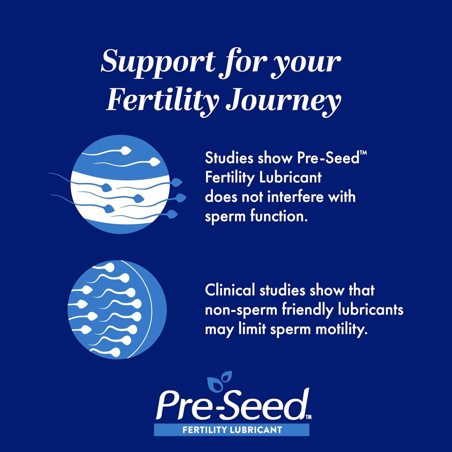 Pre-Seed offers a sperm-friendly lubricant that aligns with fertility goals.