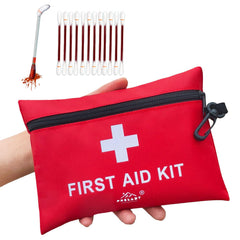 Prelady kit de primeros auxilios 152 piezas, vista frontal del diseño compacto para viaje.