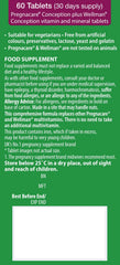 Pregnacare His conception tablets close-up highlighting micronutrients for overall well-being.