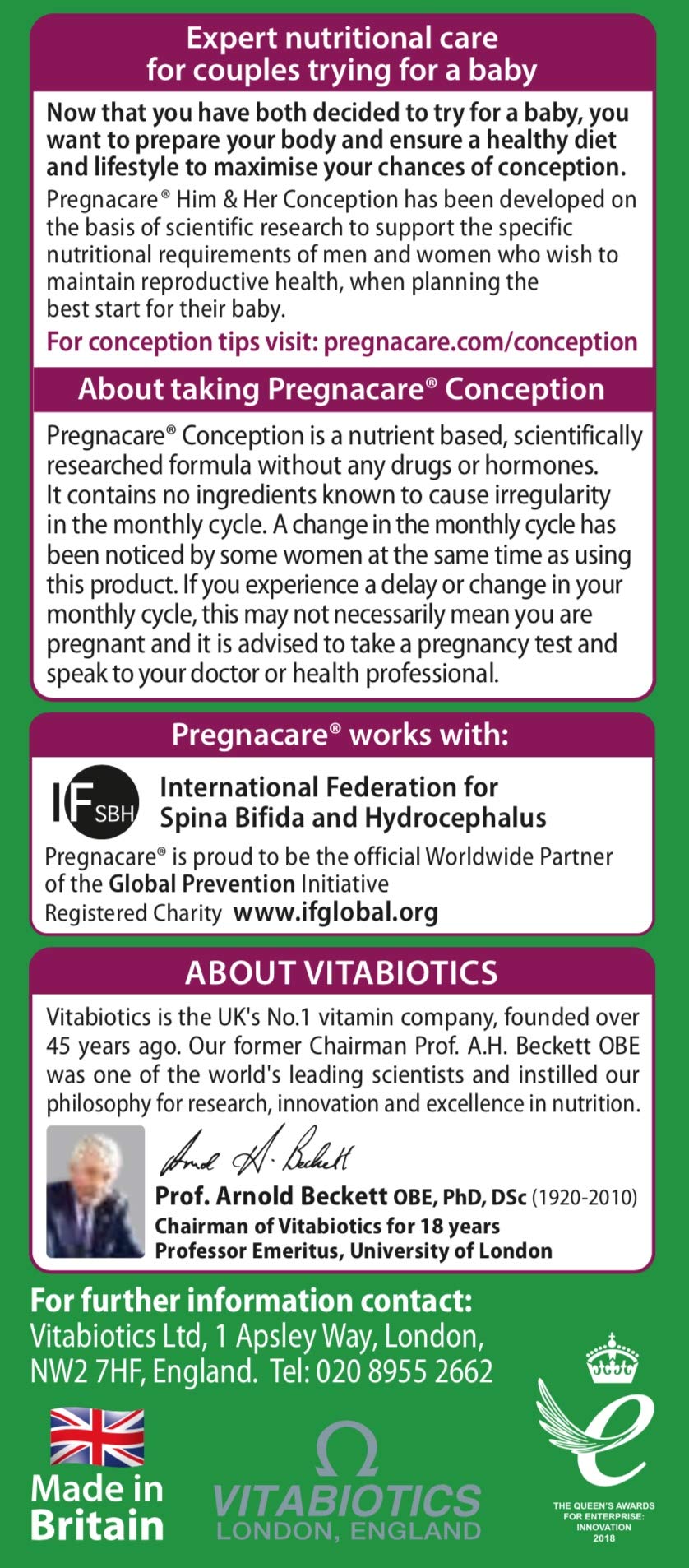 Pregnacare Wellman conception tablets close-up emphasizing zinc for normal fertility support.