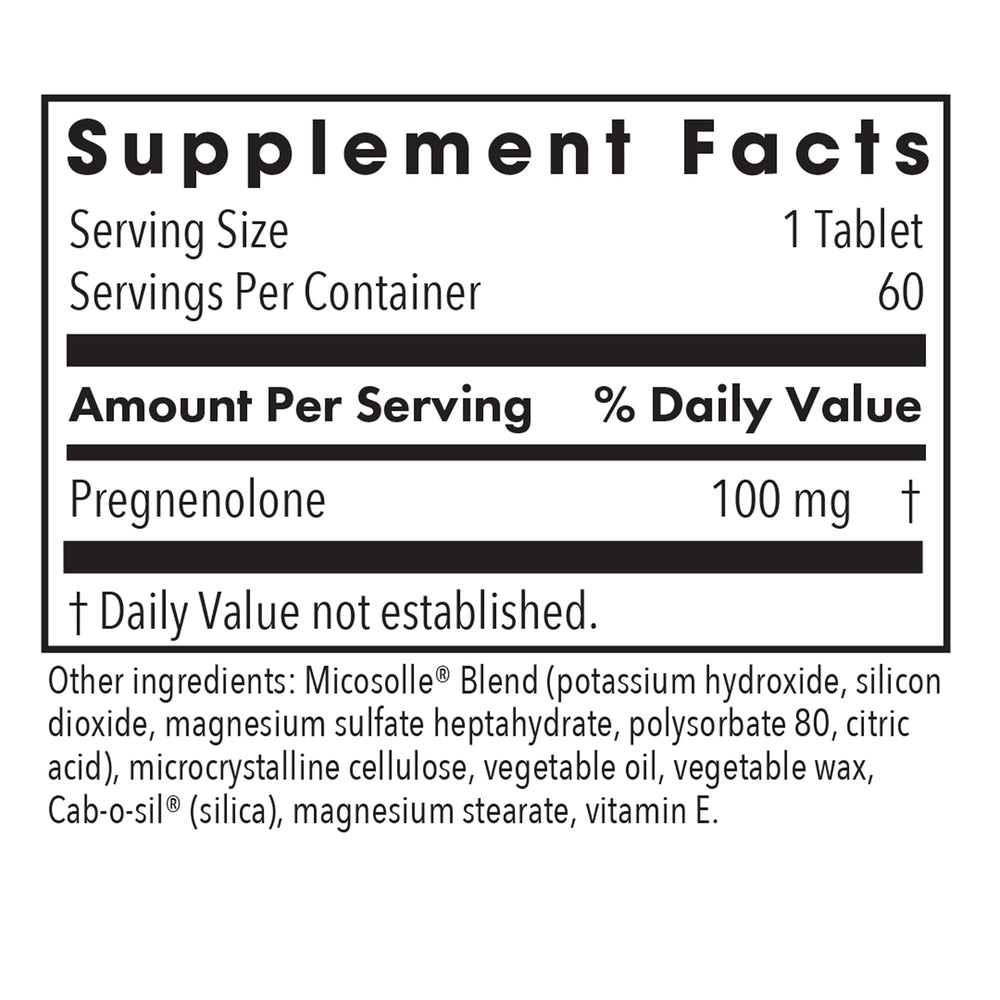 Pregnenolone 100mg lipid-matrix capsules from ARG emphasize smooth intake and absorption.