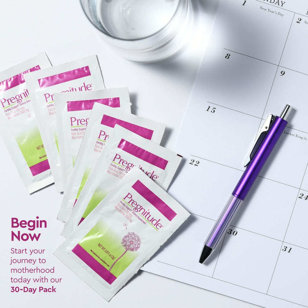 Collection of Pregnitude 120 packets for travel and daily use.