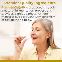 Premier Research Labs CoQ10 with MCT oil bottle close-up for smoother energy delivery