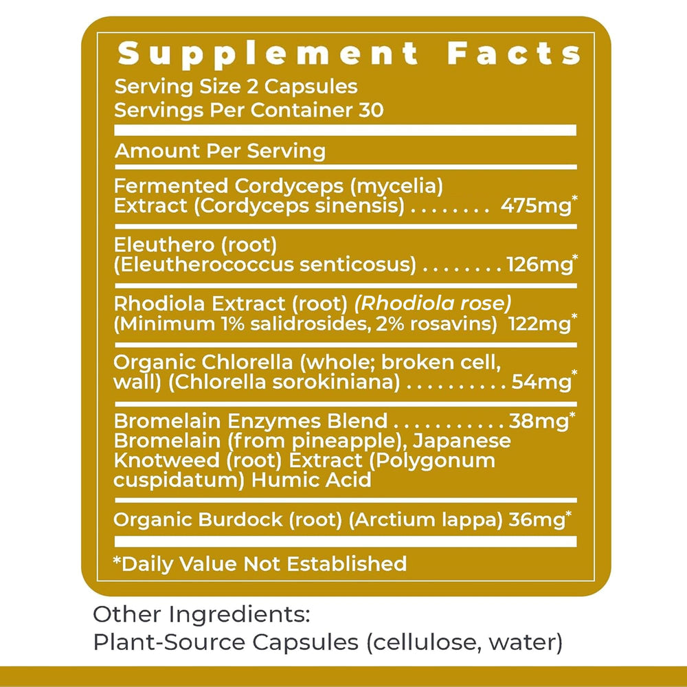Per-serving multinutrient blend shown on AdrenaVen label for daily balance.