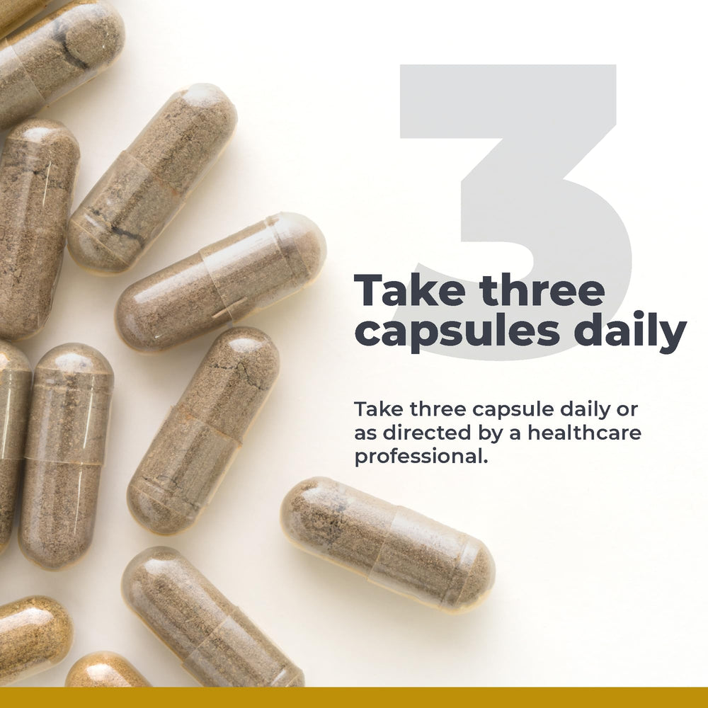 Capsules on kitchen counter evoke a simple daily immune routine