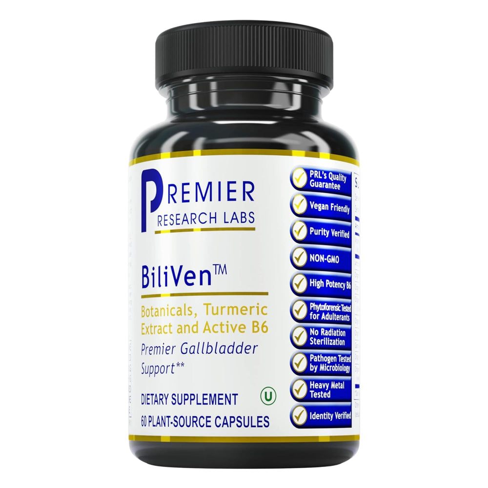 Premier Research Labs Biliven bottle with artichoke extract supports daily gallbladder function