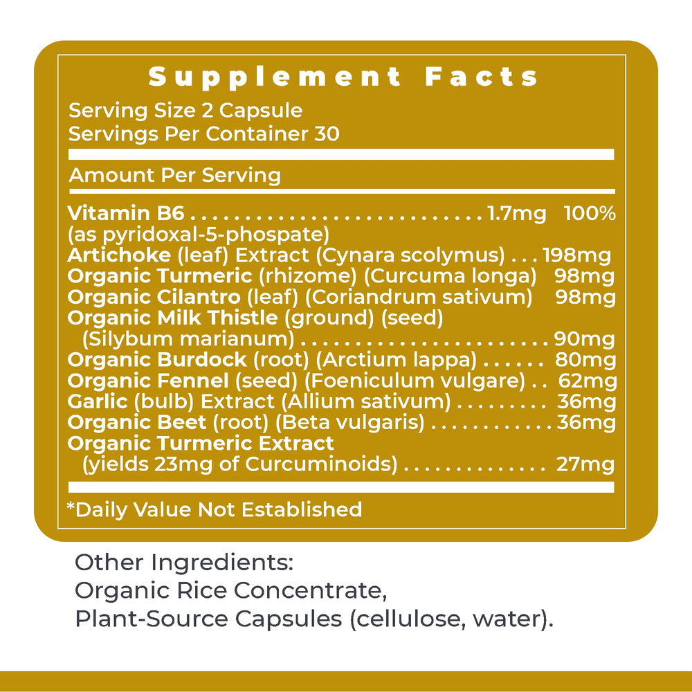 Premier Research Labs Biliven blends artichoke, milk thistle, turmeric for holistic botanicals