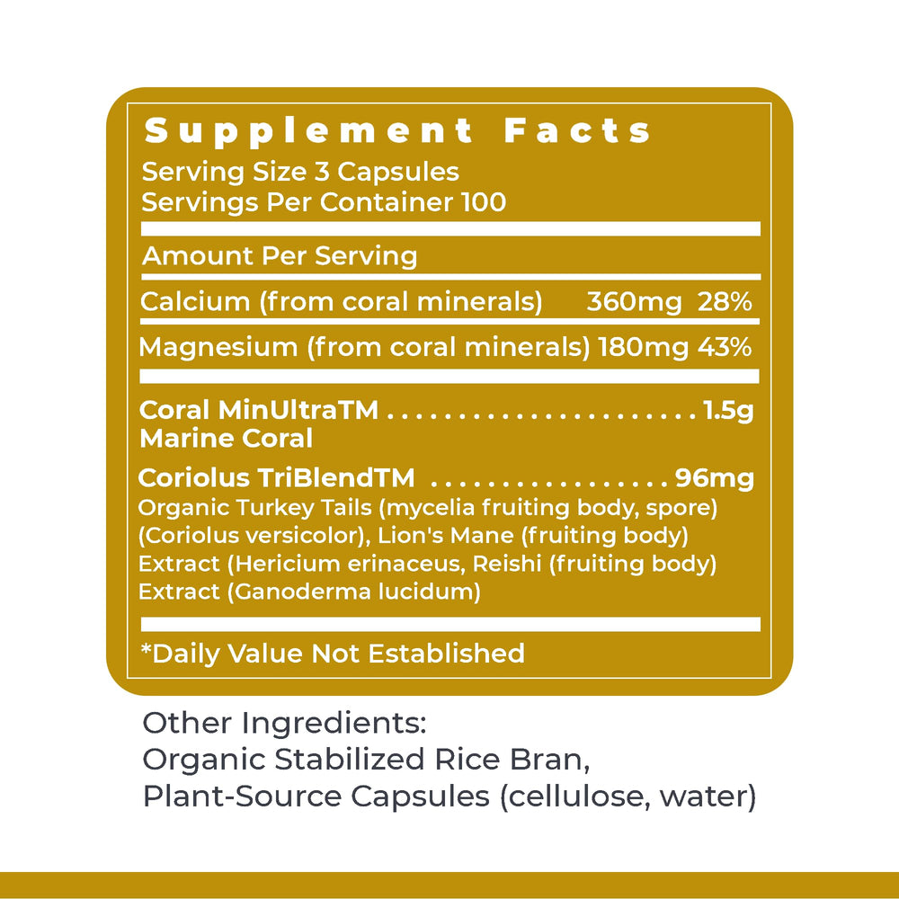 Premier Research Labs Calcium Magnesium Plus packaging on display for daily bone and teeth support