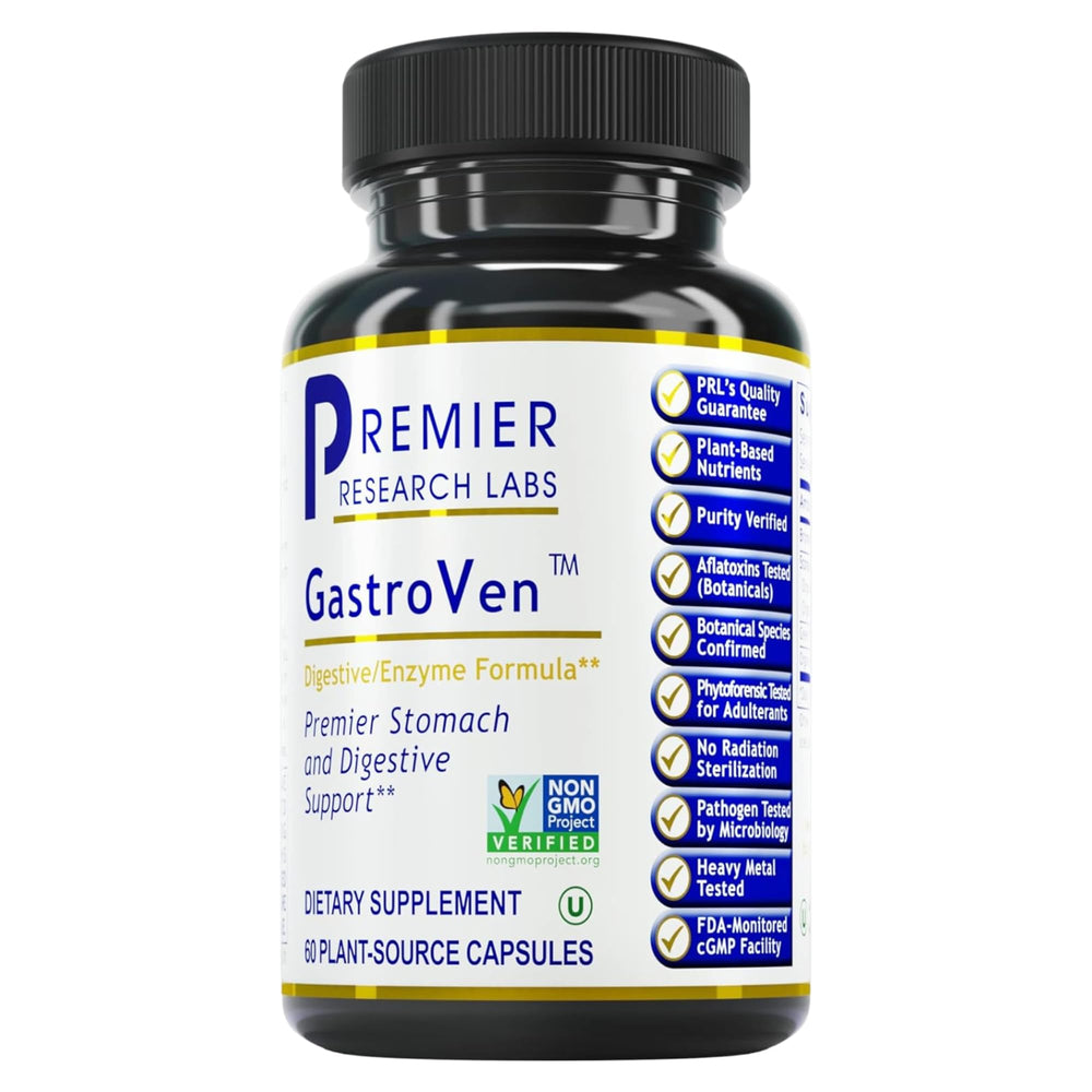 Premier Research Labs GastroVen bottle pour supporting overall digestive comfort