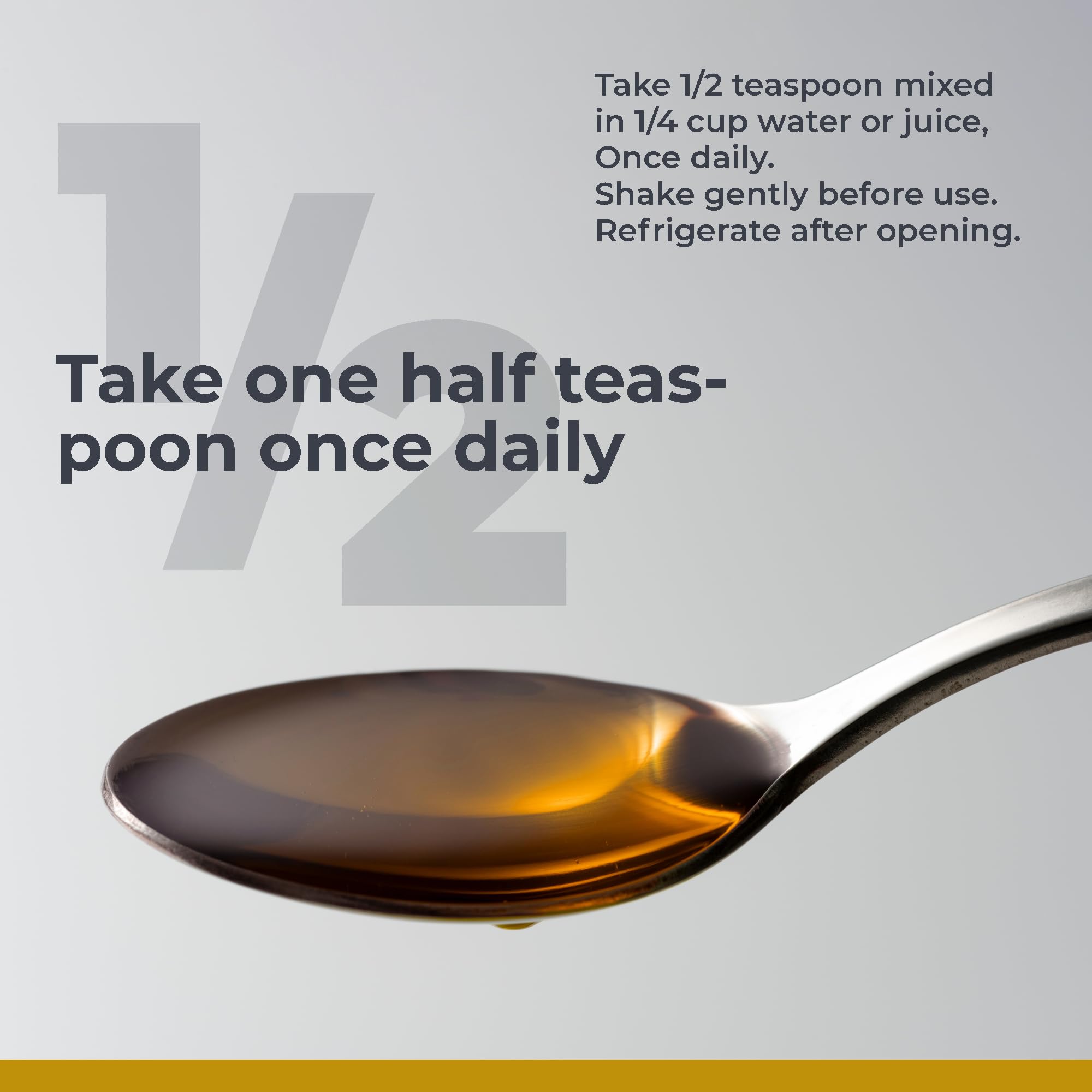 Premier Research Labs Max B-ND daily dosing spoon showing half teaspoon guidance.