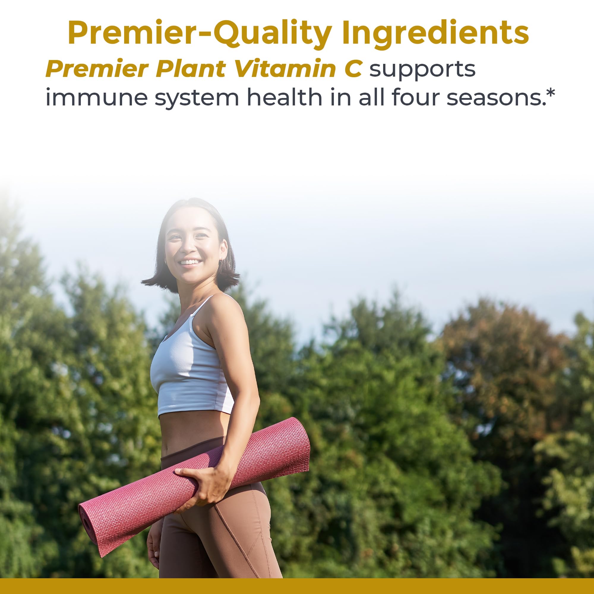 Premier Research Labs Vitamin C uses organic components for a pure daily supplement experience.