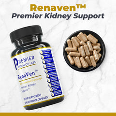 Renaven fermented cordyceps capsules close-up highlighting herbal nutrition for daily vitality