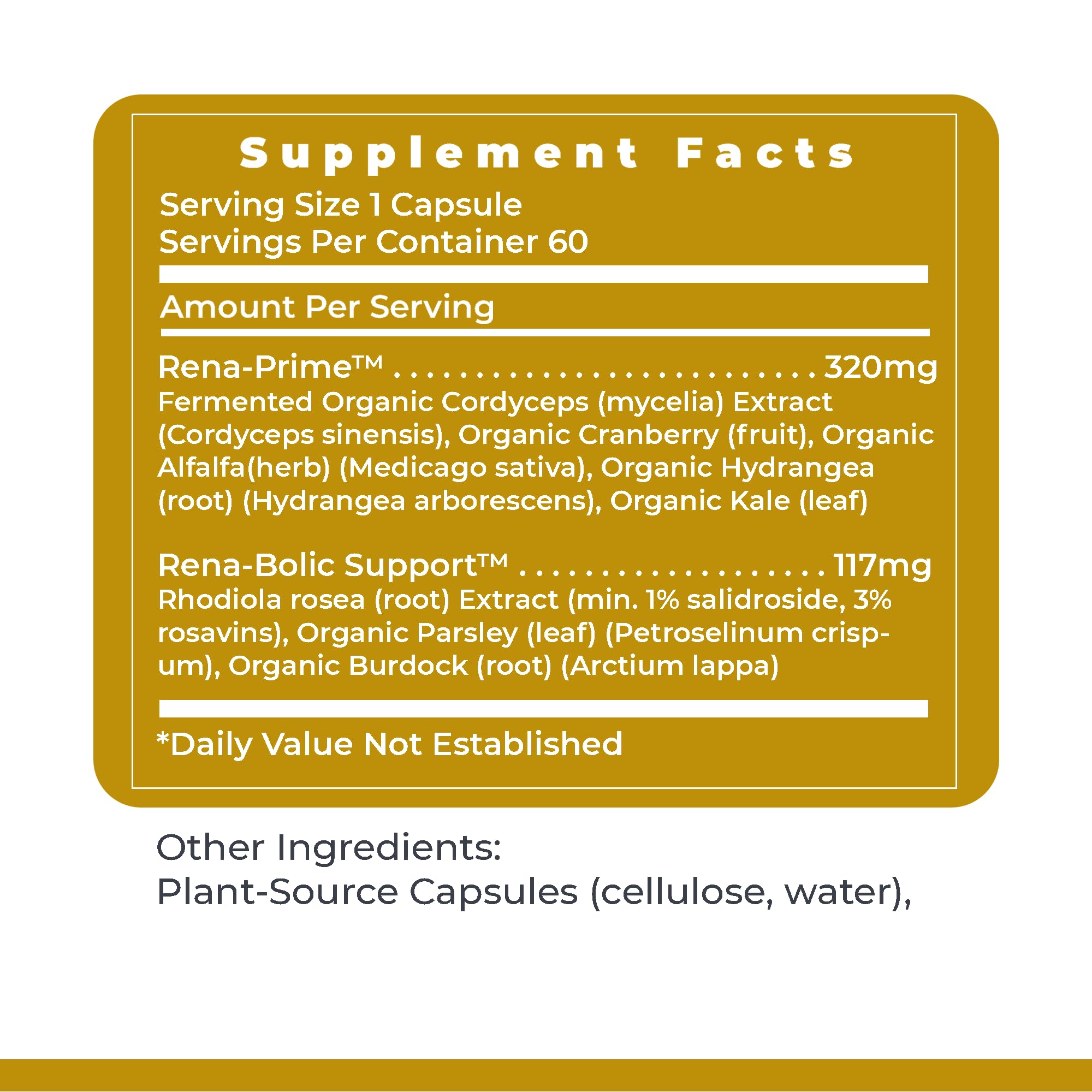 RenaVen plant-source capsules package ready for daily use