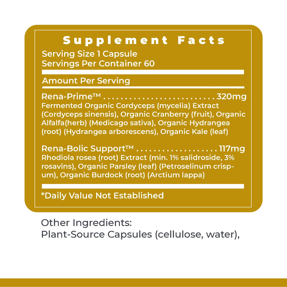 RenaVen plant-source capsules package ready for daily use