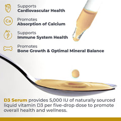 Premier Research Labs Vitamin D3 Serum label highlights non-GMO and kosher formulation.