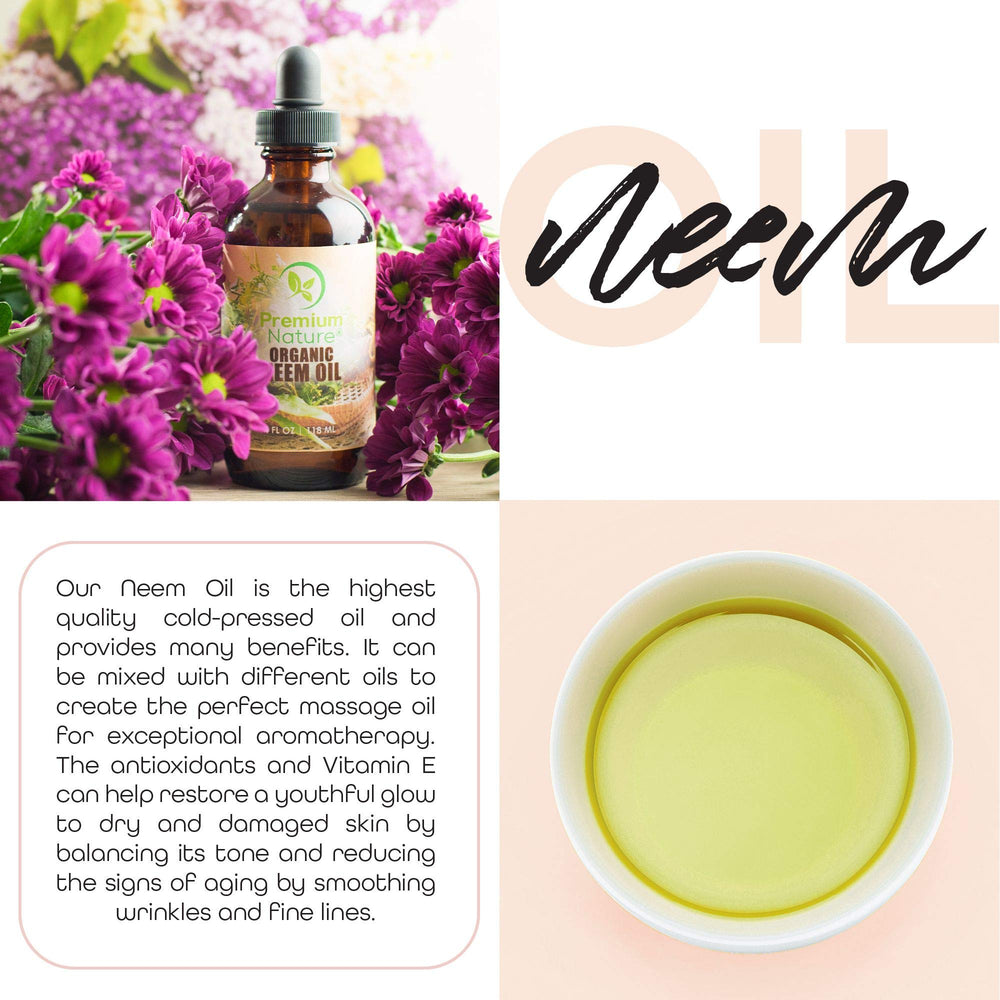 Premium Nature Neem Oil dropper bottle enables precise, mess-free essential oil mixing.