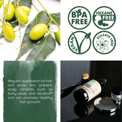 Premium Nature Neem Oil close-up of ingredients for natural skincare formulations.