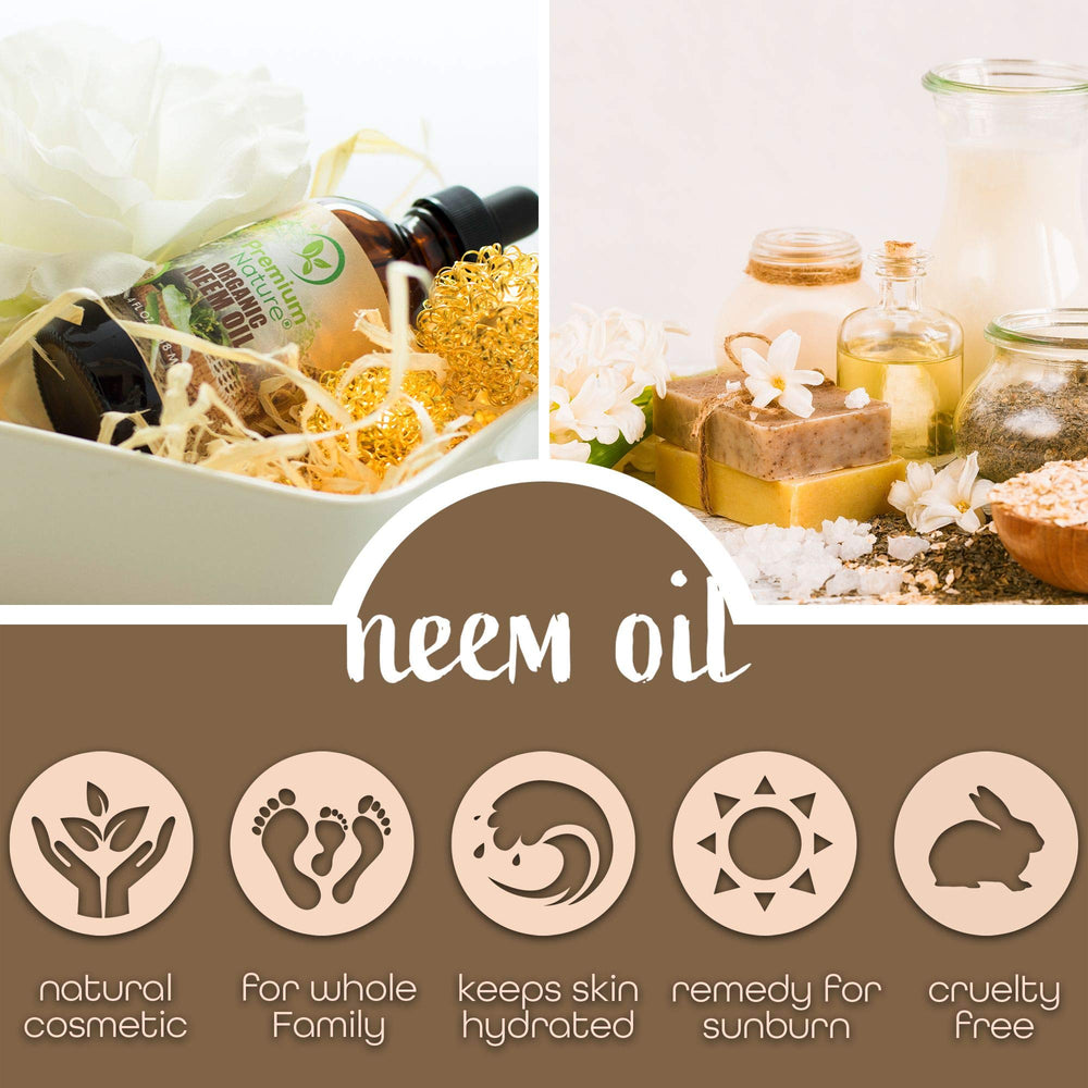 Premium Nature Neem Oil skin application for deep moisturization and softness.