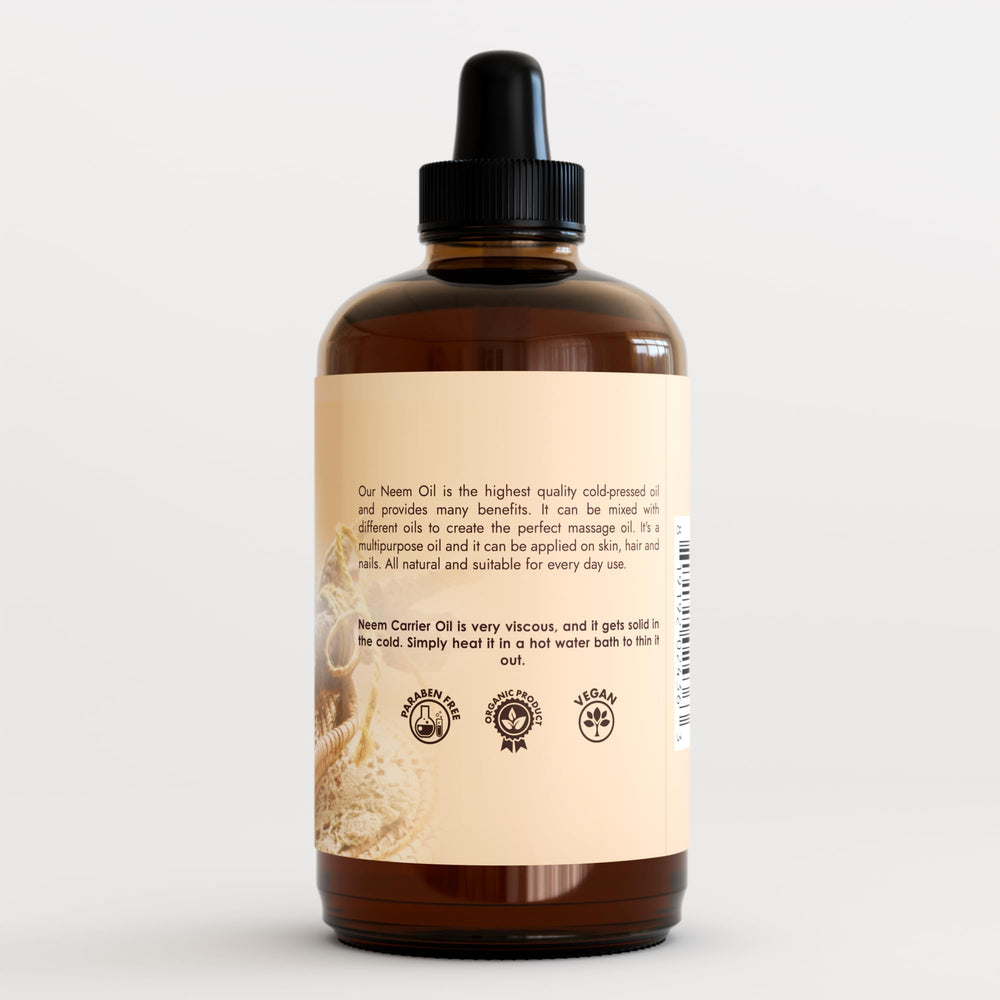 Premium Nature Neem Oil texture close-up showing rich, non-greasy absorption.