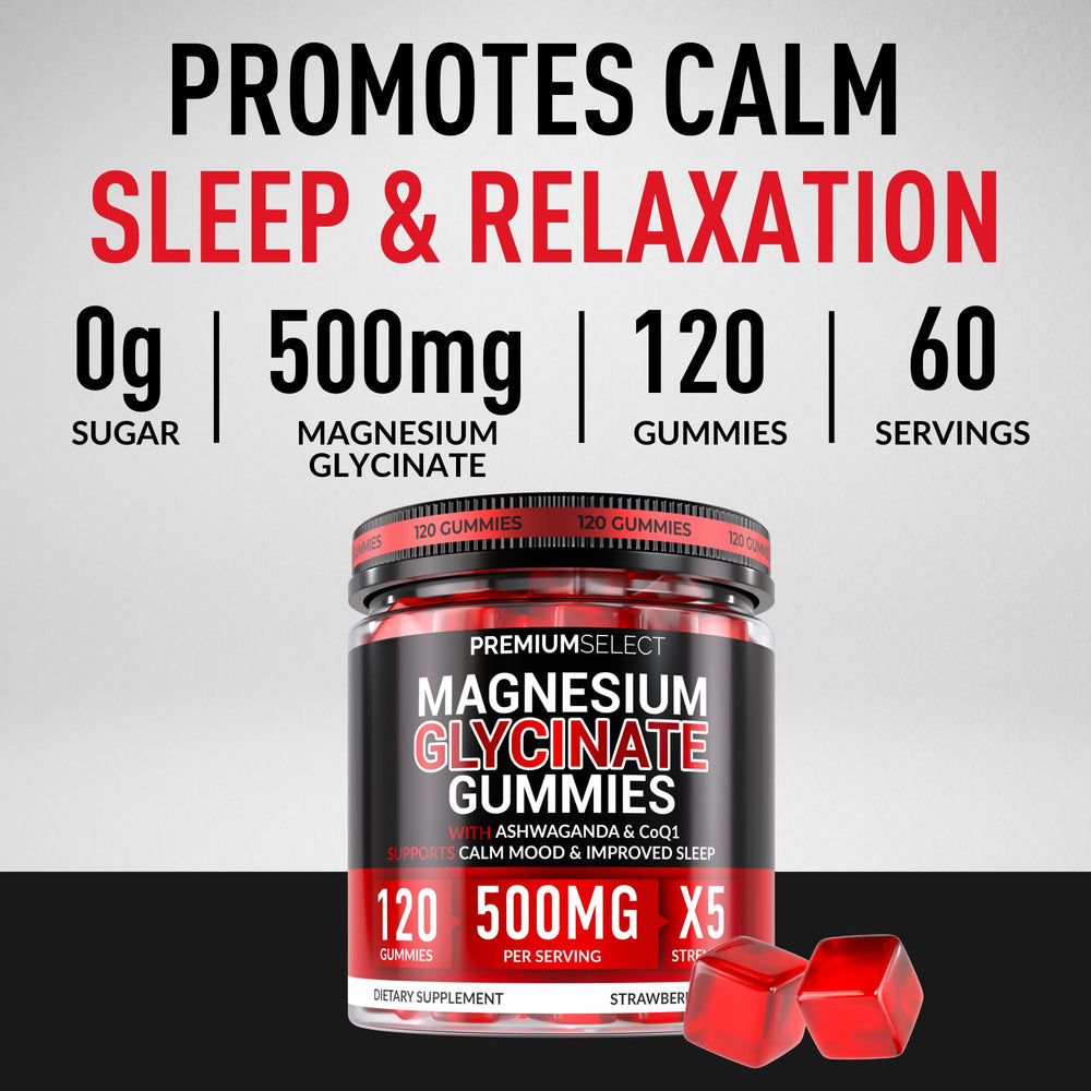Close‑up of Premium Select gummies promoting calm mood
