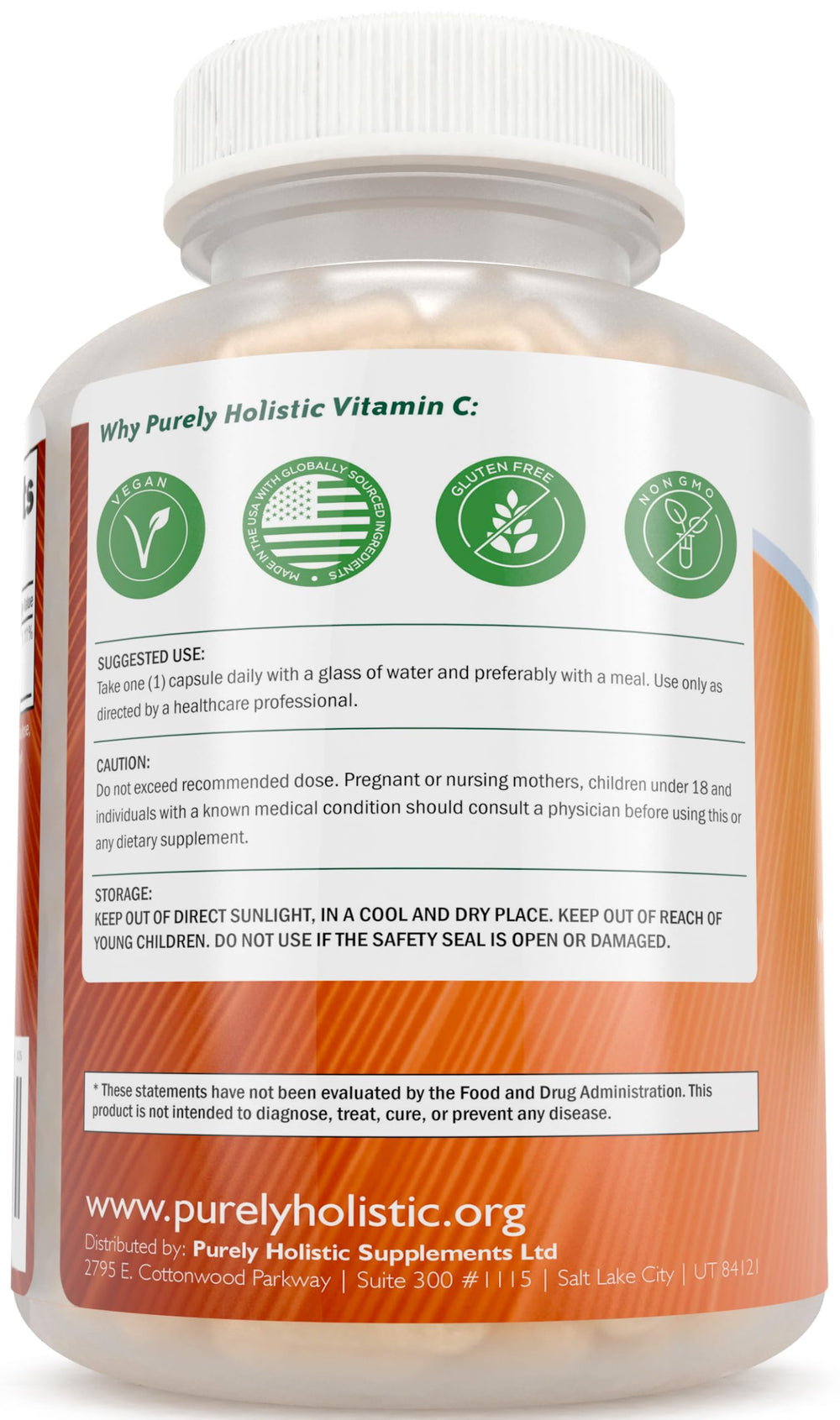 Box on shelf highlighting premium vitamin C packaging.