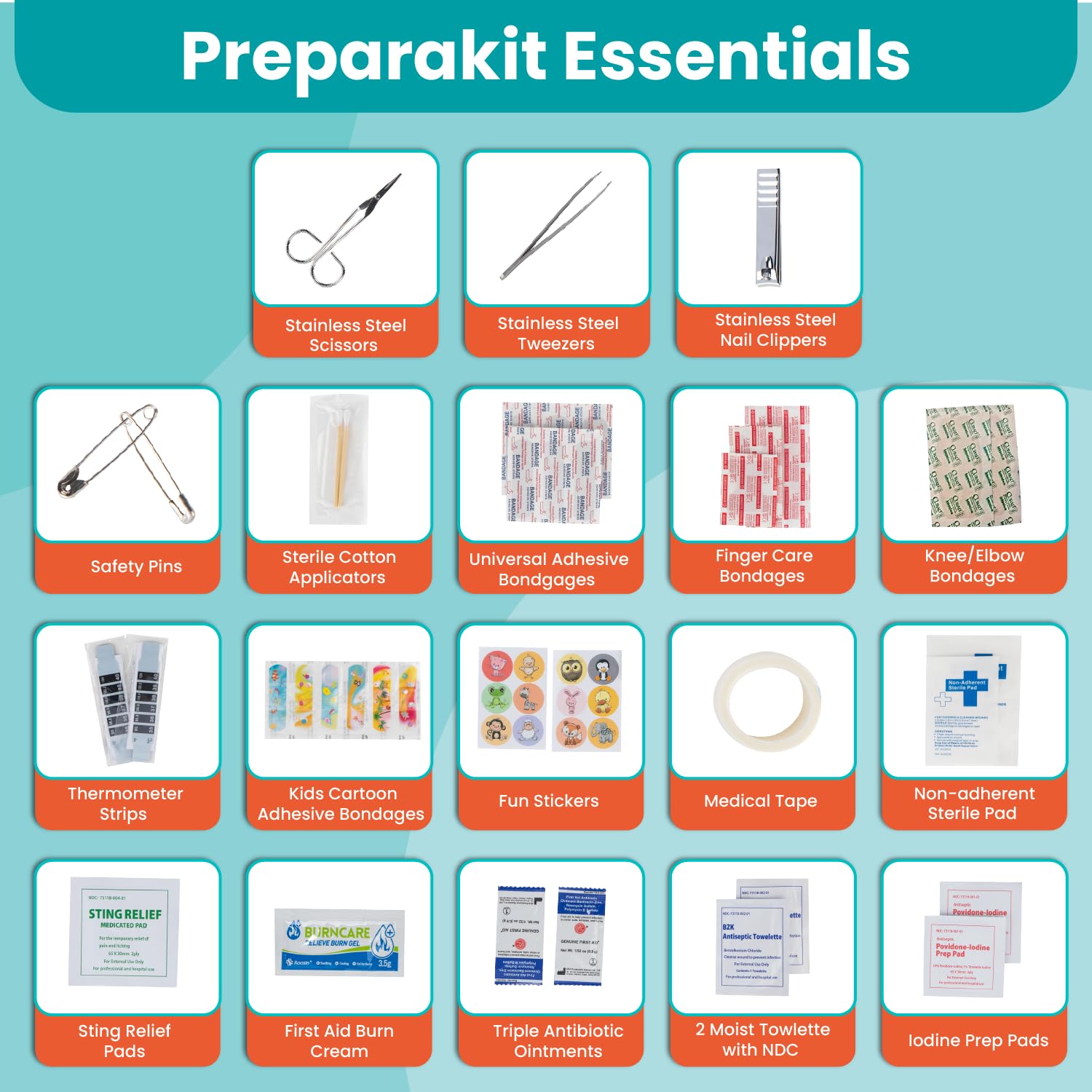 PreparaKit car-travel-ready kit stays within reach during road trips.