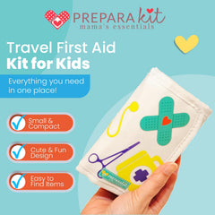 PreparaKit compact 75-piece kit fits neatly in a diaper bag.