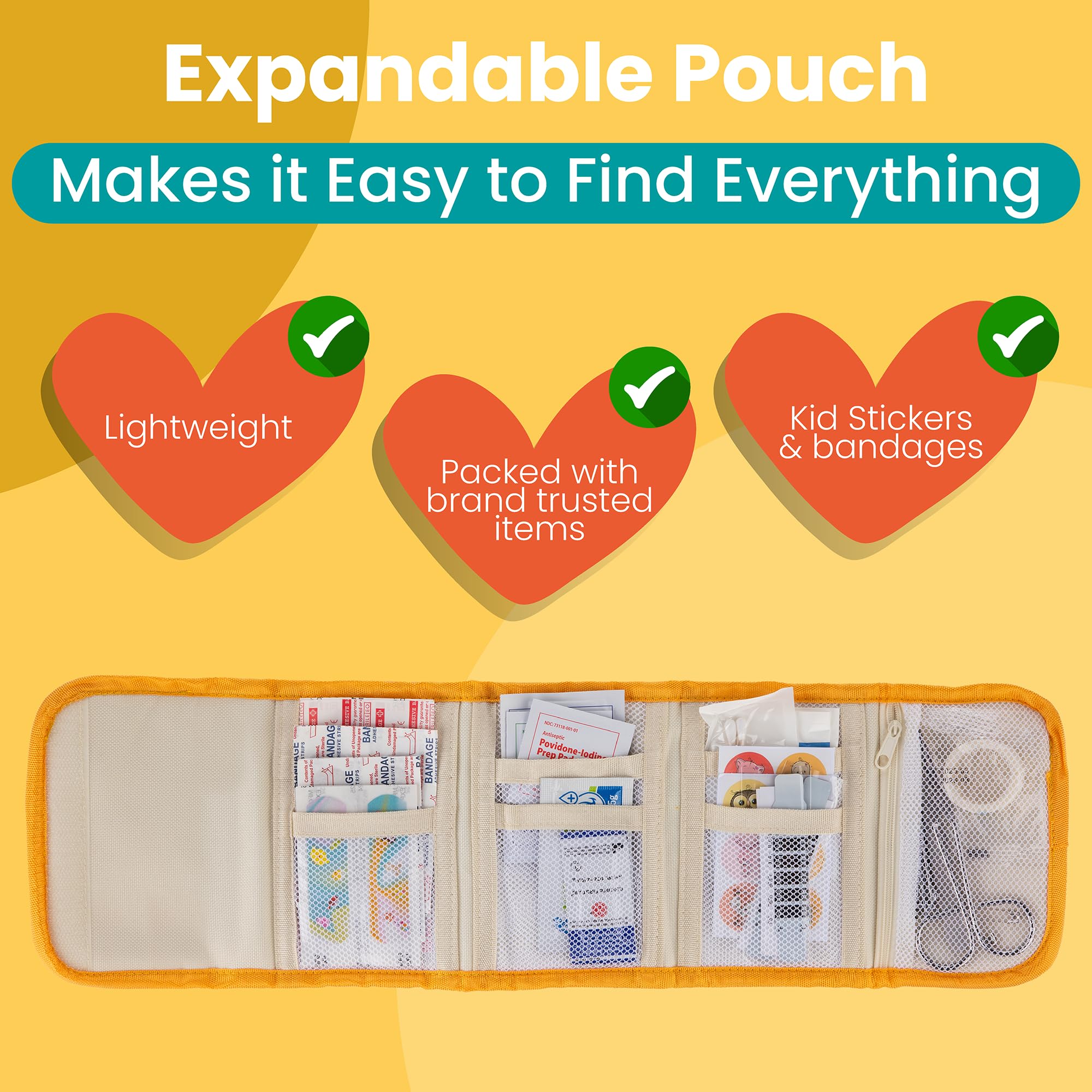 PreparaKit easy-open design helps locate items quickly.