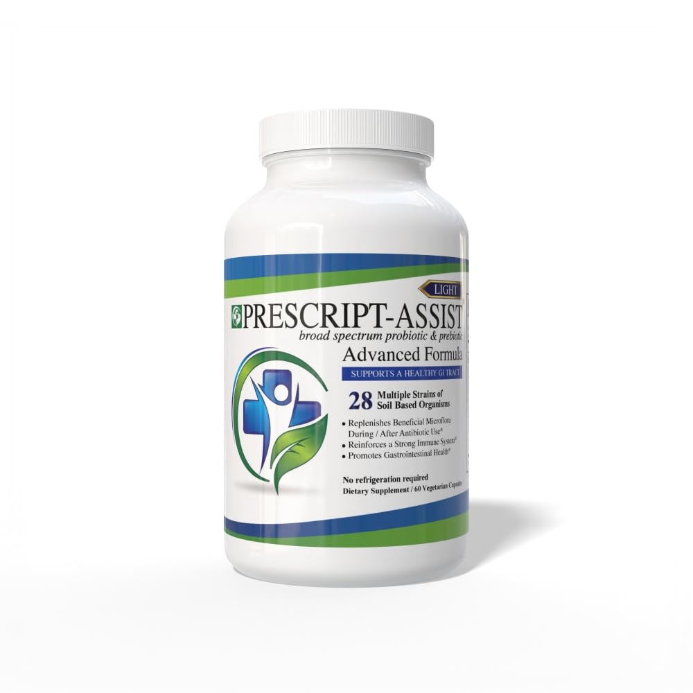 Prescript-Assist Light 28-strains bottle supports family gut balance.
