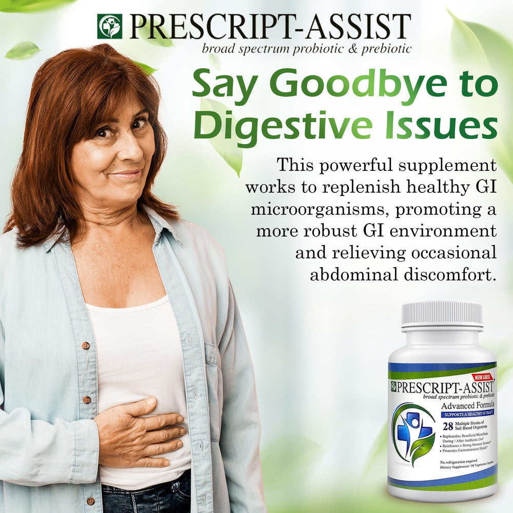 Prescript-Assist vegan-friendly capsules crafted from plant-derived ingredients.