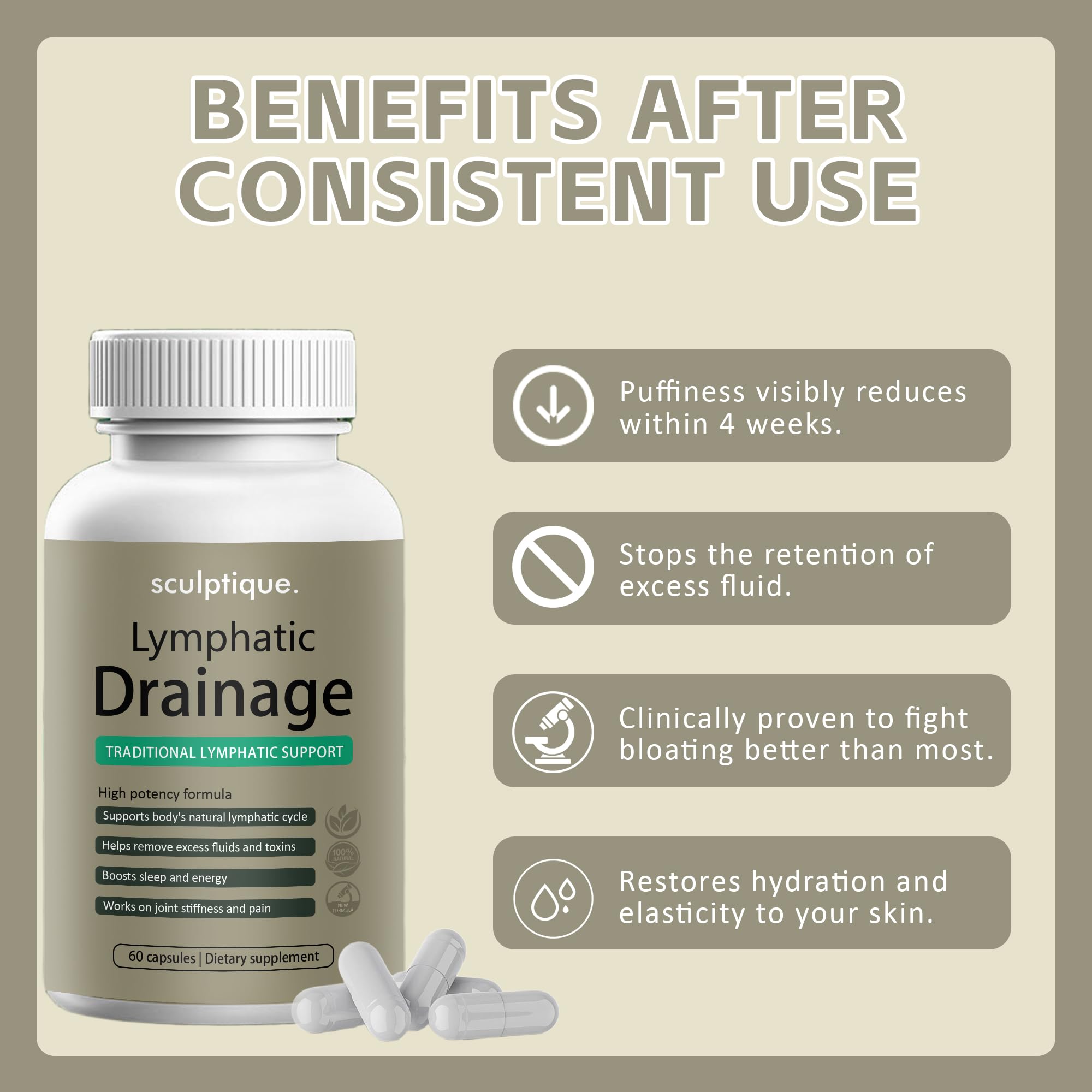 PressurePal Sculptique with dandelion extract visualization emphasizes natural cleansing ingredients