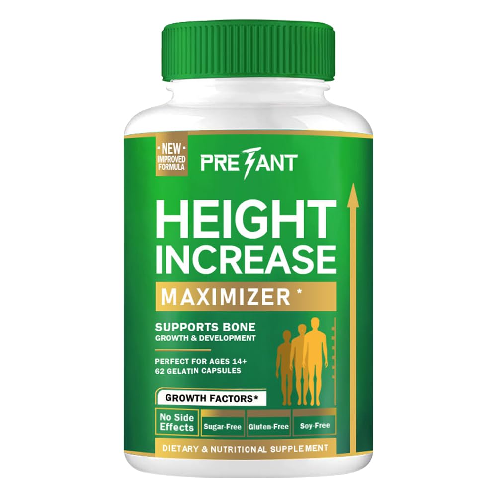 PRETANT Growth Capsules bottle close-up for natural height support.