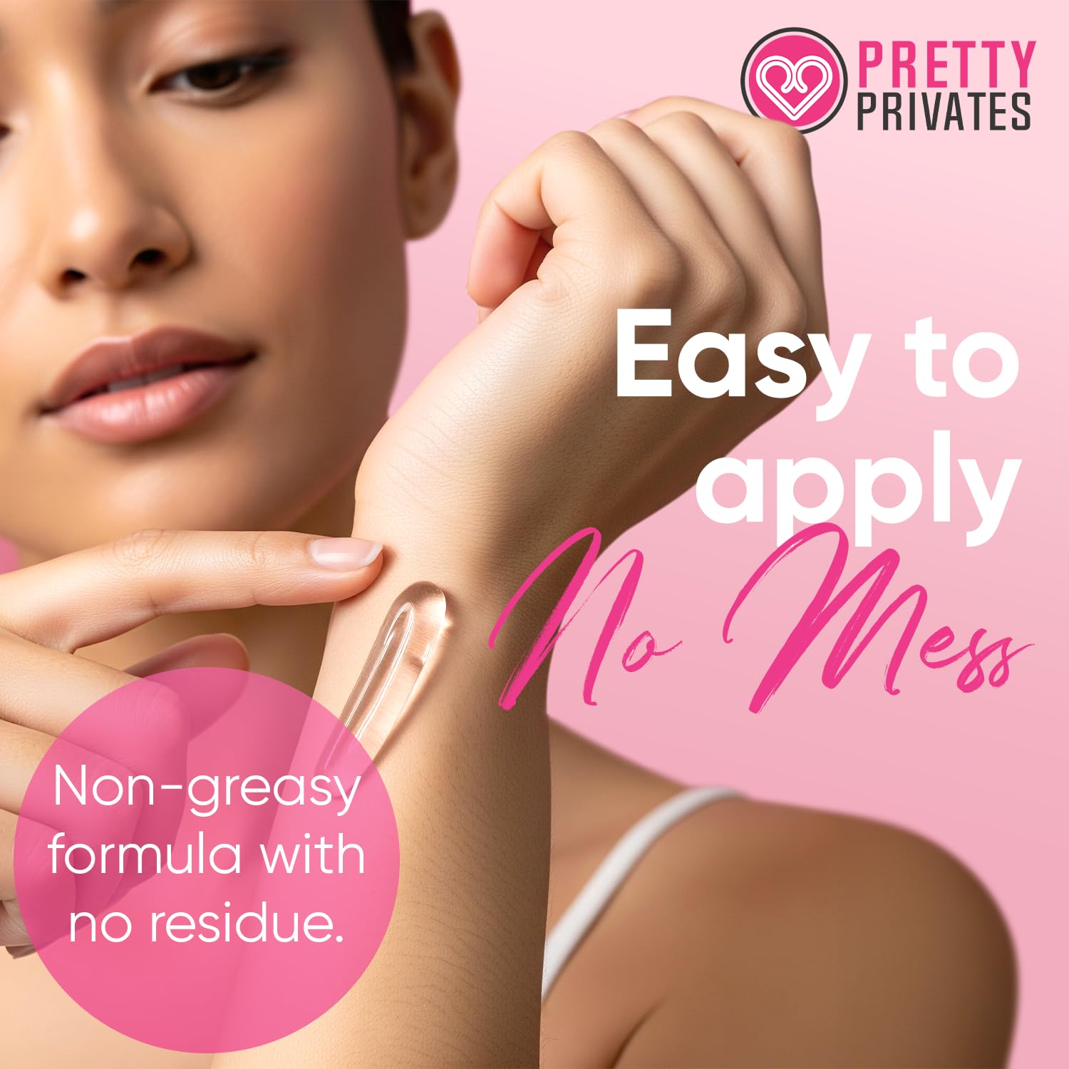 Pretty Privates sleek packaging on a shelf communicates discreet, everyday care.