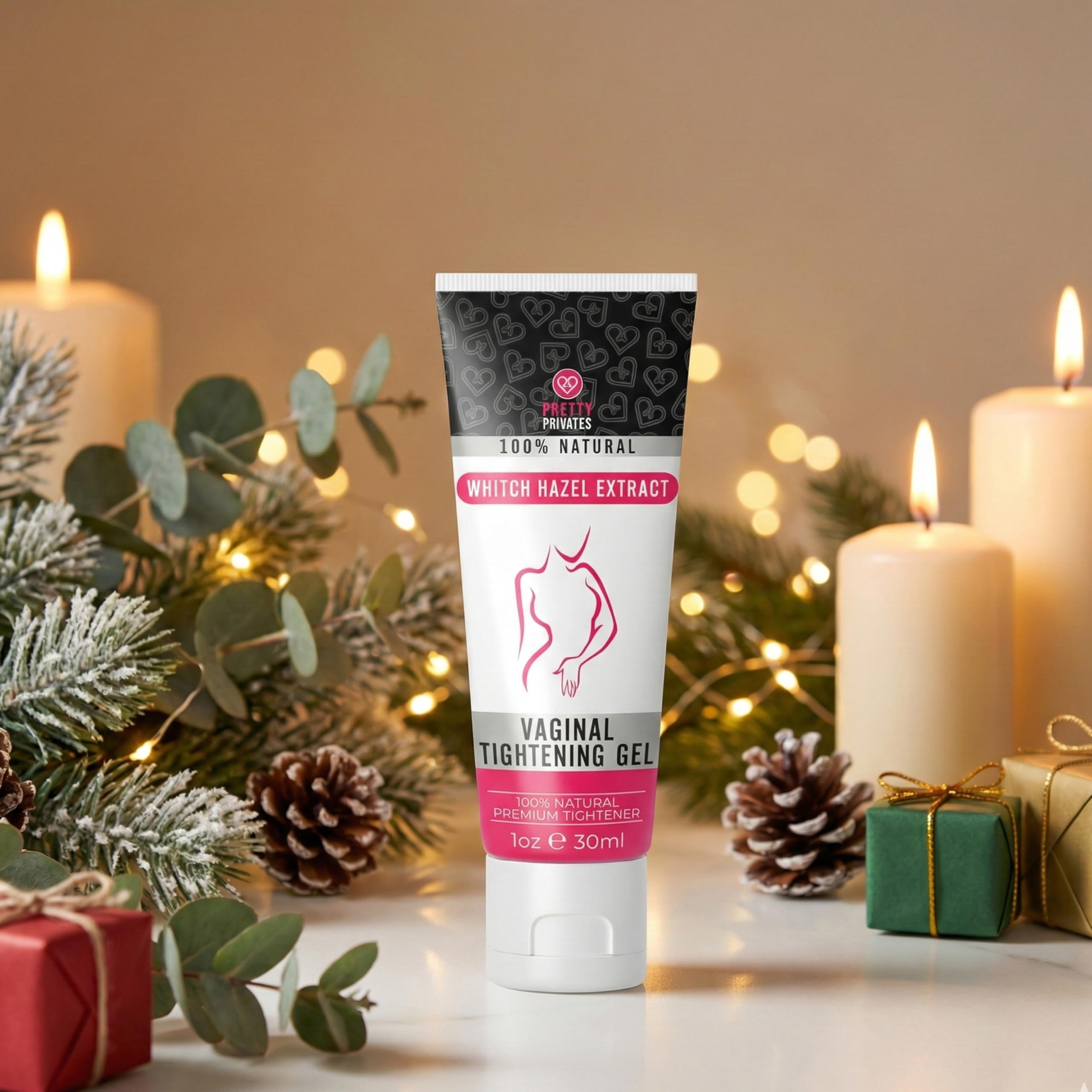 Close-up of Pretty Privates cream texture, highlighting smooth, moisturizing consistency for intimate care.