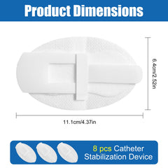 Pretwad leg band holder wrapped around catheter demonstrates versatile support.
