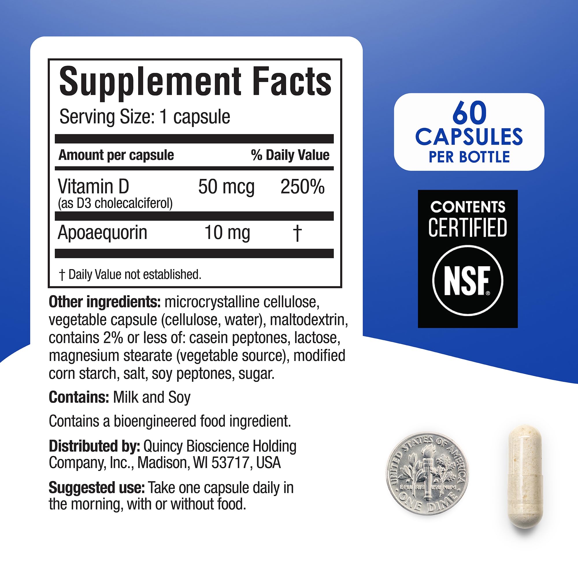 Prevagen 7-day Pill Minder included helps keep daily supplementation organized.