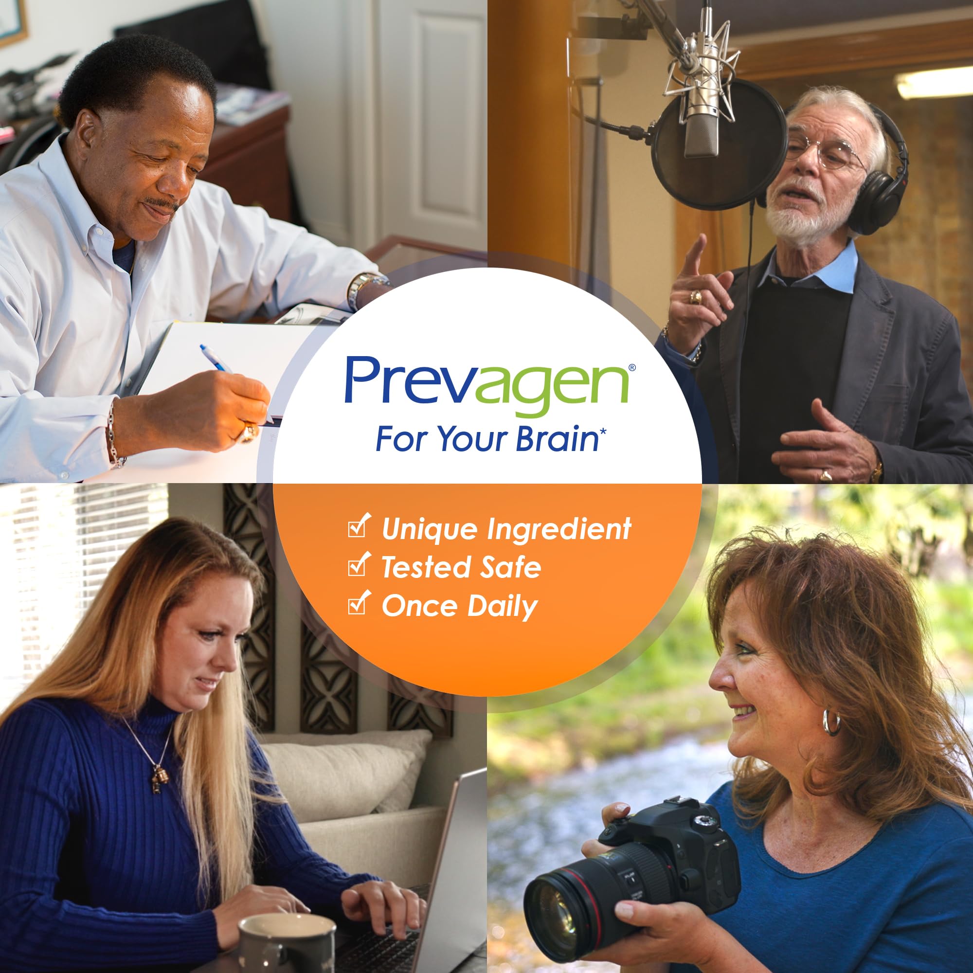 Prevagen bottle with pill minder shown for convenient daily routine.