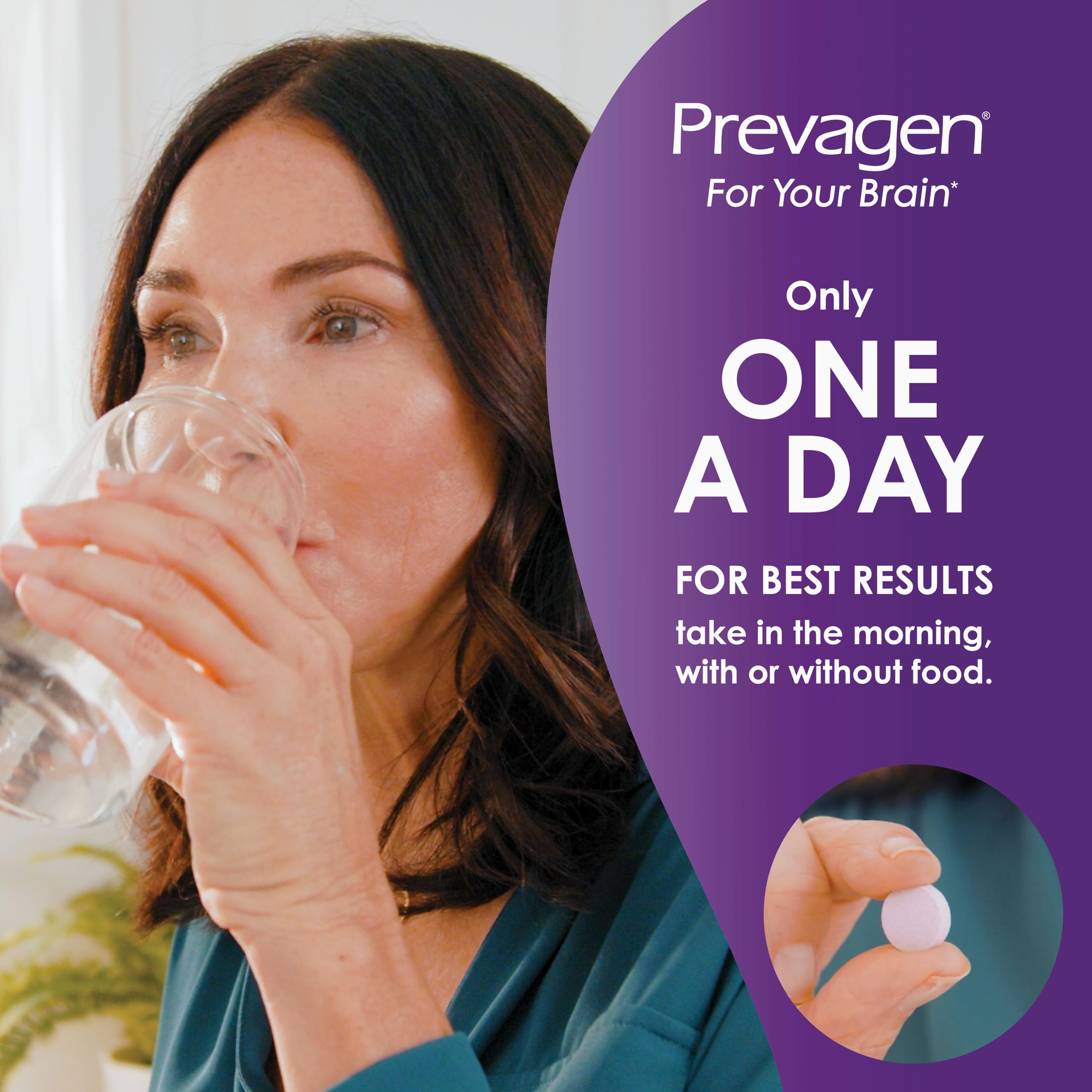 Prevagen Regular Strength berry chewables on a plate emphasize flavor and daily use.