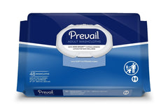 Prevail adult washcloths soft pack 48 count with single-handed dispensing for easy daily cleanups.