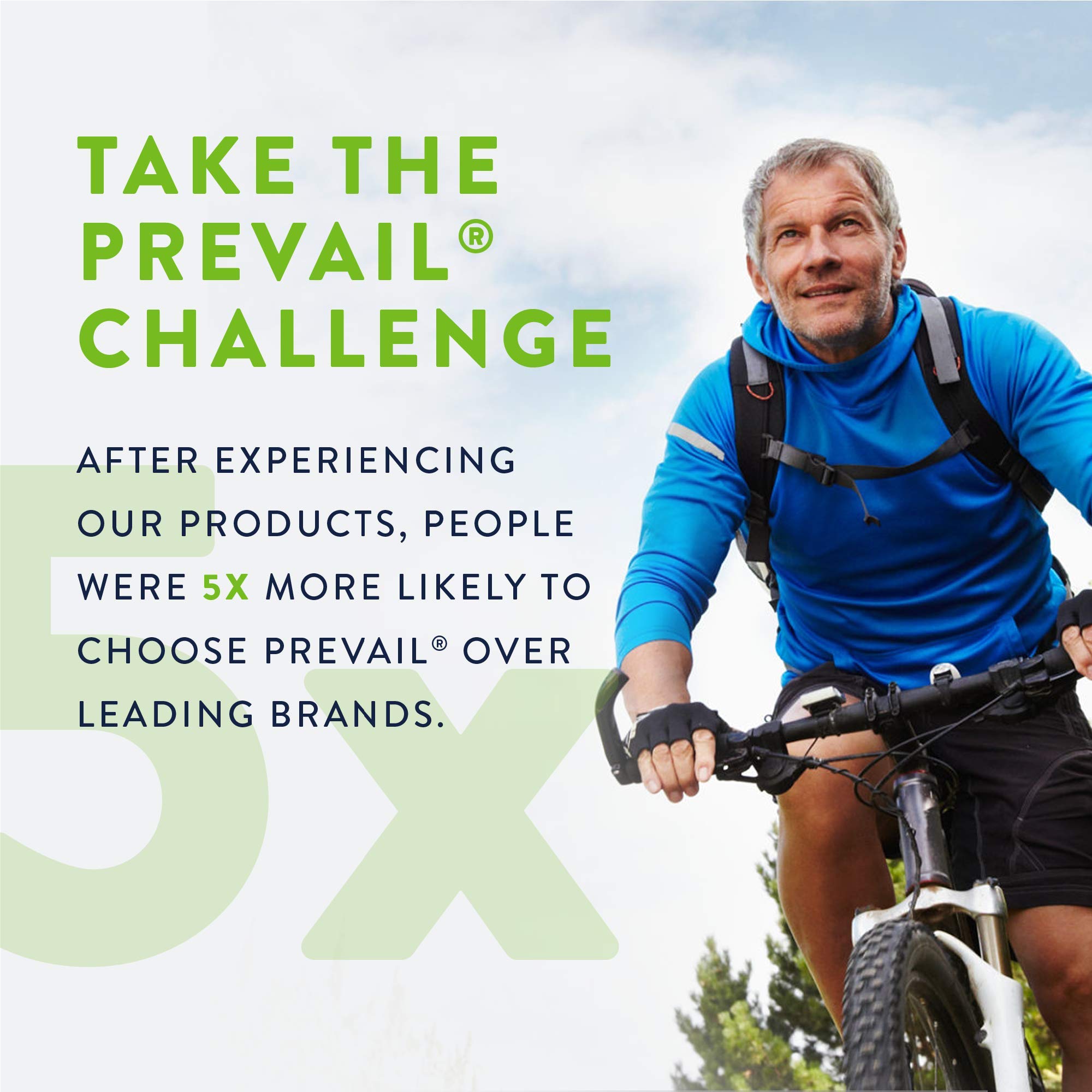 Odor control feature of Prevail Overnight underwear for boosted confidence